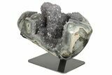 Very Unique Amethyst Geode on Metal Stand - Uruguay #199674-3